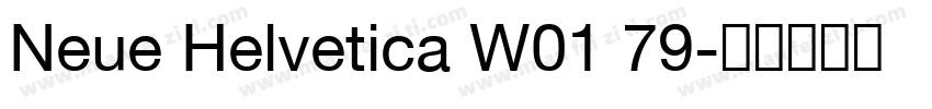 Neue Helvetica W01 79字体转换